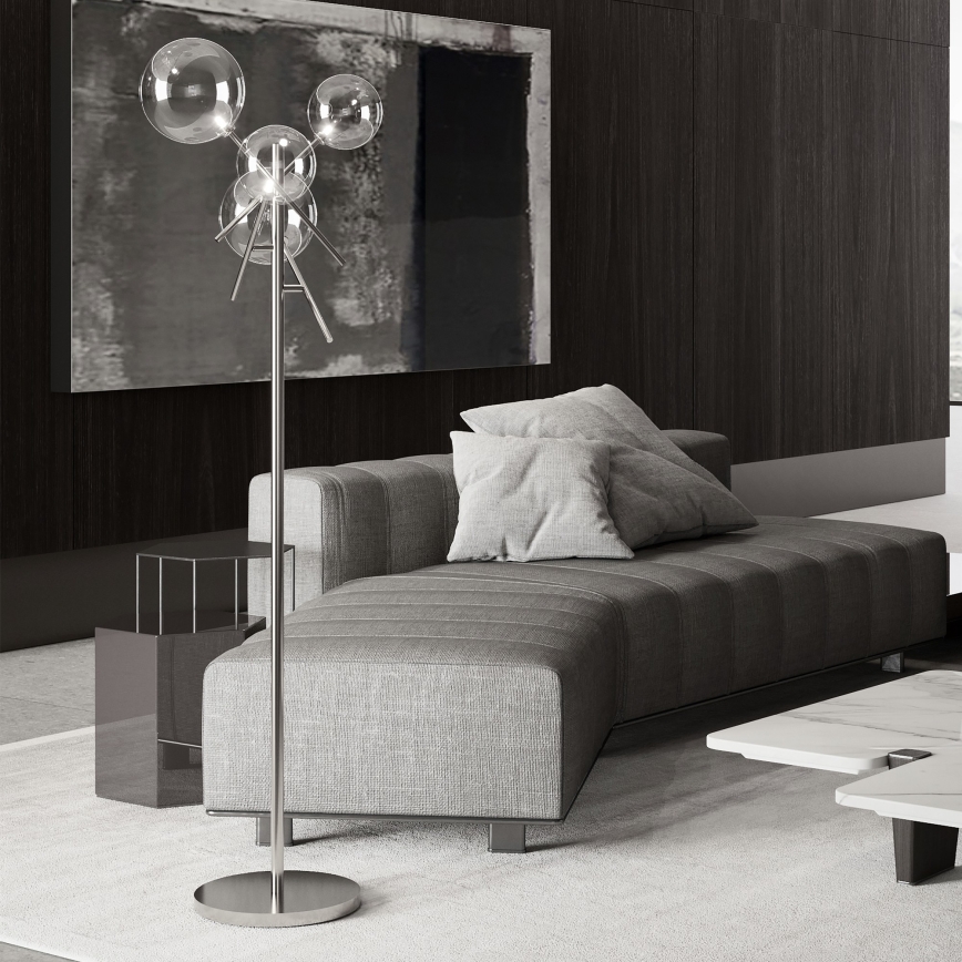 Ideal Lux - LED toršeras EQUINOXE 4xG4/2W/230V blizgus chromas/permatoma