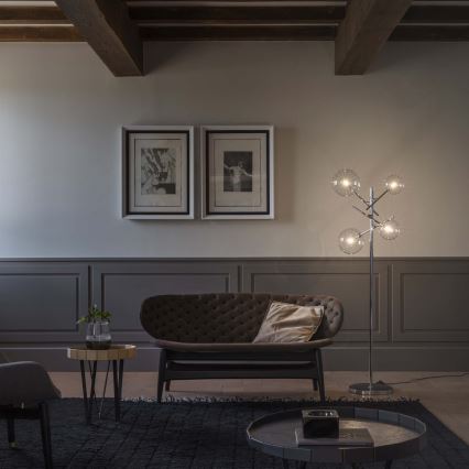 Ideal Lux - LED toršeras EQUINOXE 4xG4/2W/230V blizgus chromas/permatoma