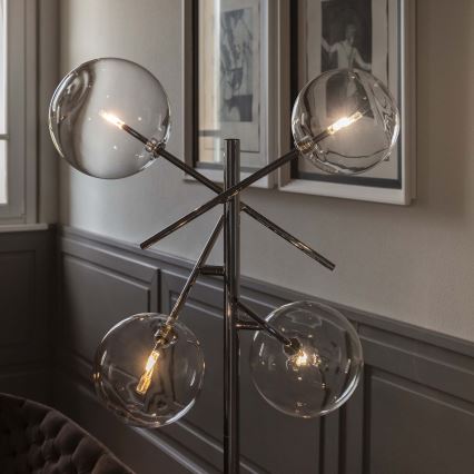 Ideal Lux - LED toršeras EQUINOXE 4xG4/2W/230V blizgus chromas/permatoma