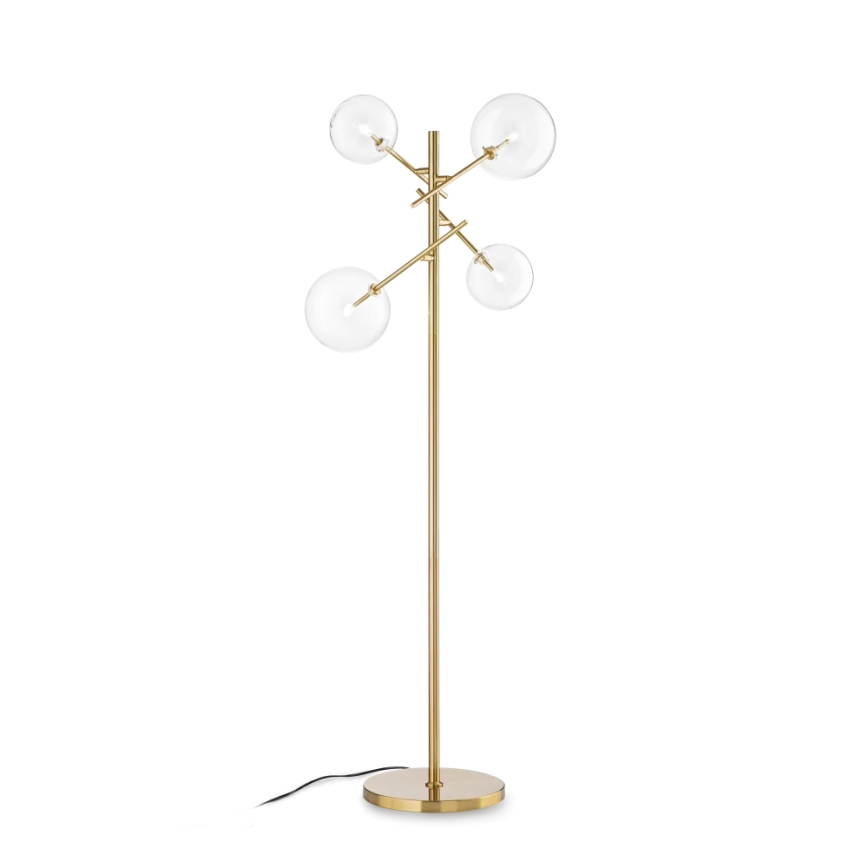 Ideal Lux - LED toršeras EQUINOXE 4xG4/2W/230V žalvaris/permatoma