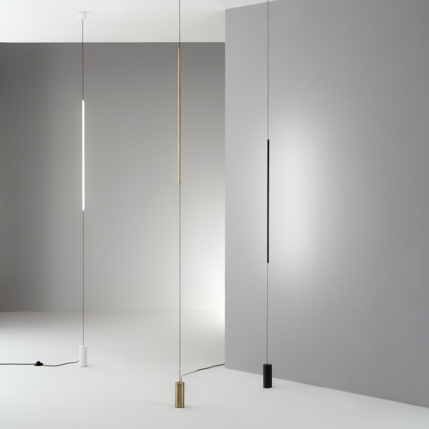 Ideal Lux - LED toršeras FILO LED/14W/230V 2700K CRI 90 žalvaris