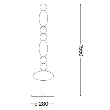Ideal Lux - LED toršeras LUMIERE LED/58W/230V