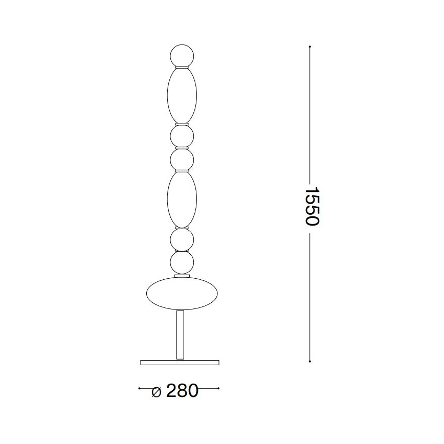 Ideal Lux - LED toršeras LUMIERE LED/58W/230V