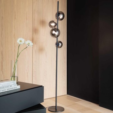 Ideal Lux - LED toršeras PERLAGE 4xG9/3W/230V juoda/dūminis