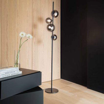 Ideal Lux - LED toršeras PERLAGE 4xG9/3W/230V juoda/dūminis