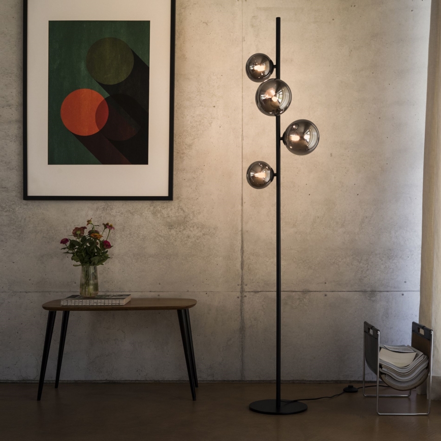 Ideal Lux - LED toršeras PERLAGE 4xG9/3W/230V juoda/dūminis