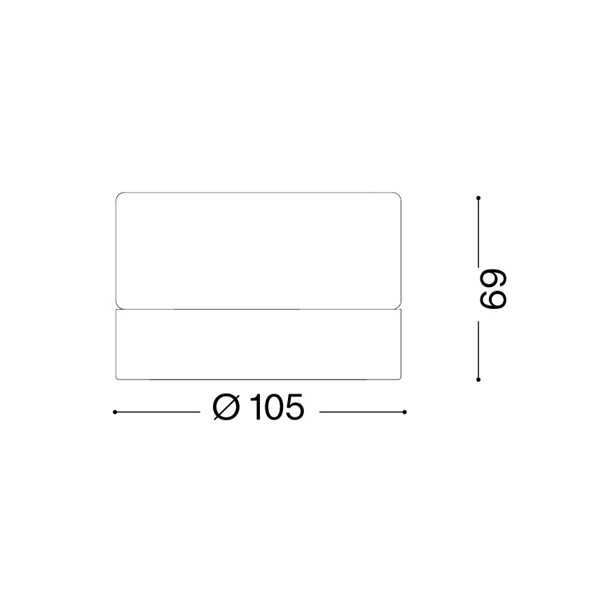 Ideal Lux - LED vonios lubinis šviestuvas LOLLY 1xGX53/9W/230V skersmuo 10,5 cm auksinė/dūminė smėlinė