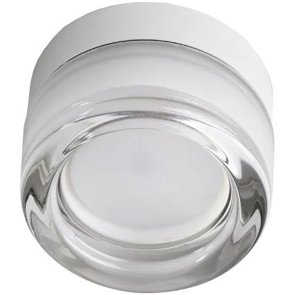 Ideal Lux - LED vonios kambario lubinis šviestuvas LOLLY 1xGX53/9W/230V skersmuo 10,5 cm IP44 balta/skaidri