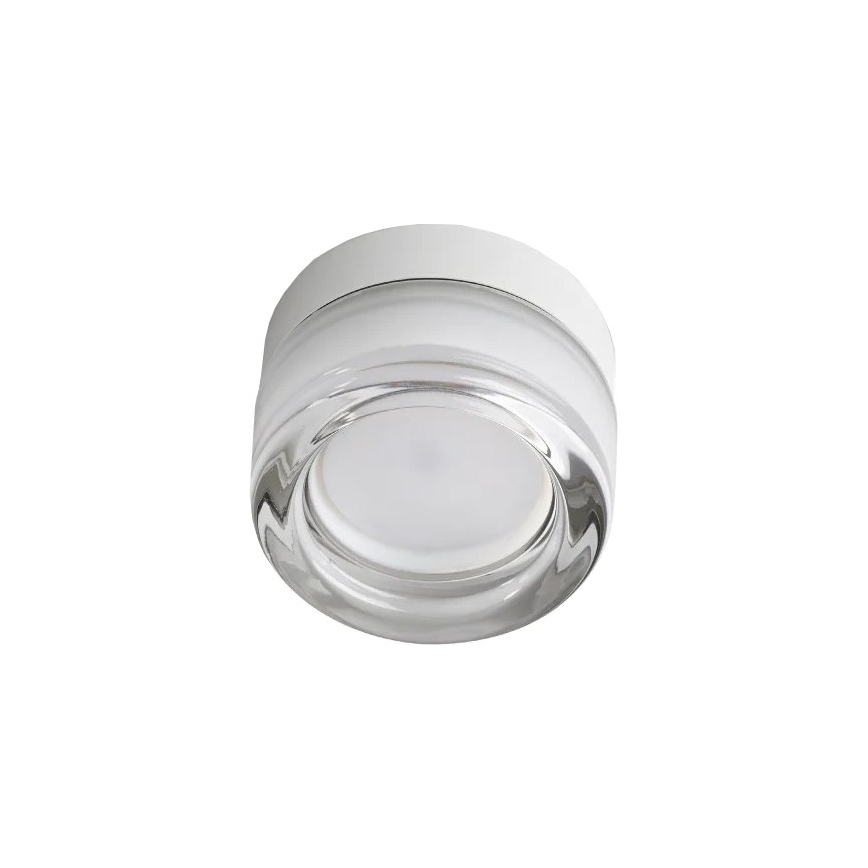 Ideal Lux - LED vonios kambario lubinis šviestuvas LOLLY 1xGX53/9W/230V skersmuo 10,5 cm IP44 balta/skaidri