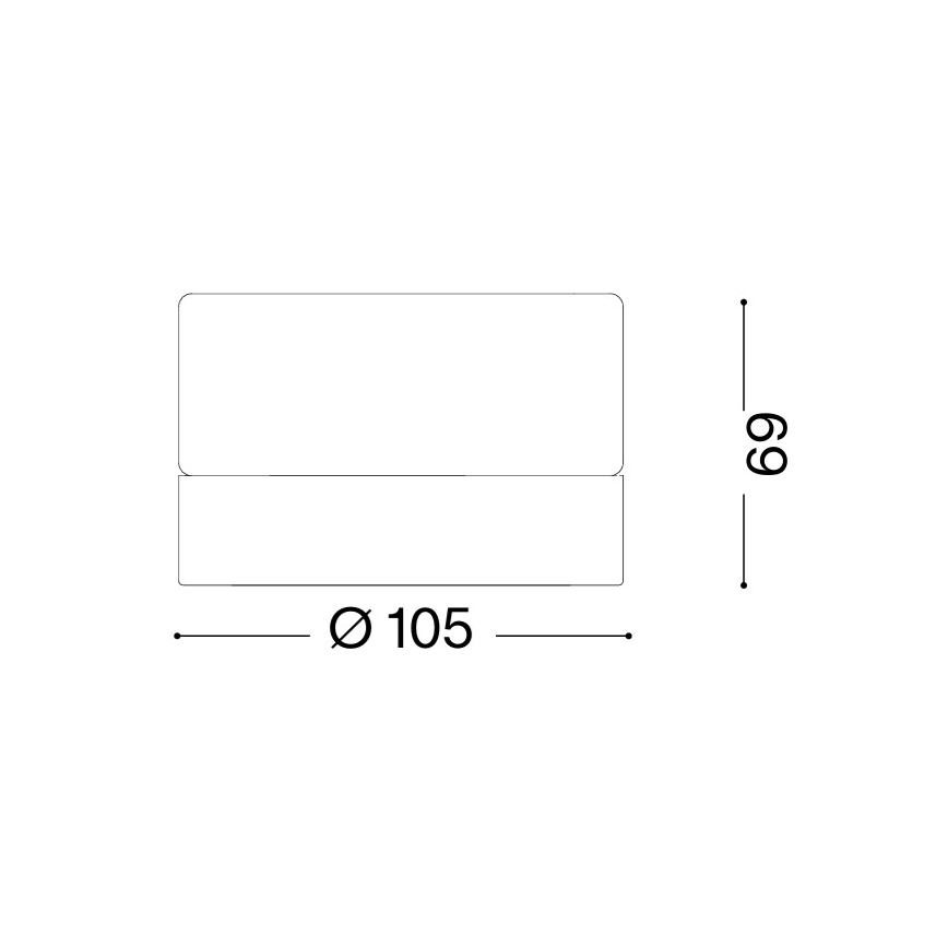 Ideal Lux - LED vonios kambario lubinis šviestuvas LOLLY 1xGX53/9W/230V skersmuo 10,5 cm IP44 balta/skaidri