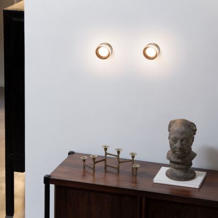 Ideal Lux - LED vonios lubų šviestuvas LOLLY 1xGX53/9W/230V skers. 10,5 cm IP44 auksinė/dūminė smėlinė