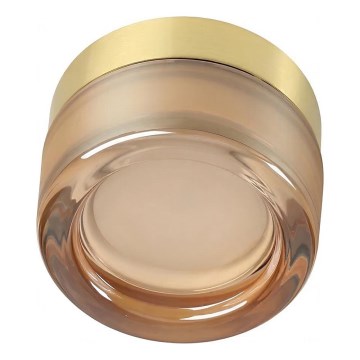 Ideal Lux - LED vonios lubinis šviestuvas LOLLY 1xGX53/9W/230V skersmuo 10,5 cm auksinė/dūminė smėlinė