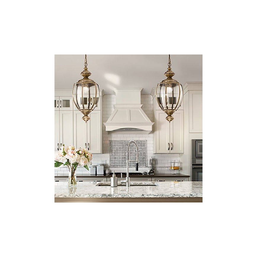 Ideal Lux - Liustra su grandine NORMA 1xE27/60W/230V skersmuo 25 cm bronzinė