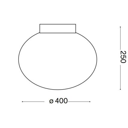 Ideal Lux - Lubinis šviestuvas CANDY 1xE27/42W/230V diametras 40 cm balta