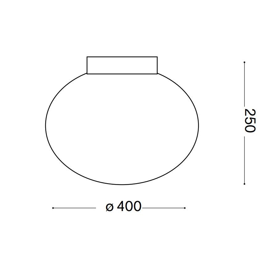 Ideal Lux - Lubinis šviestuvas CANDY 1xE27/42W/230V diametras 40 cm balta