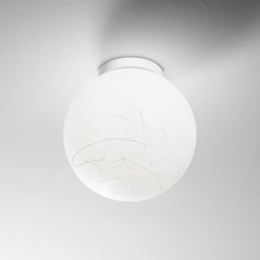 Ideal Lux - Lubinis šviestuvas CARTA 1xE27/25W/230V diametras 30 cm balta