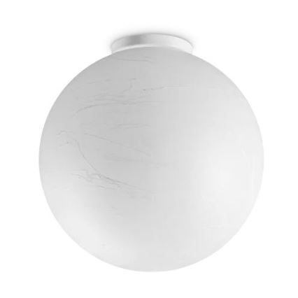 Ideal Lux - Lubinis šviestuvas CARTA 1xE27/25W/230V diametras 40 cm balta