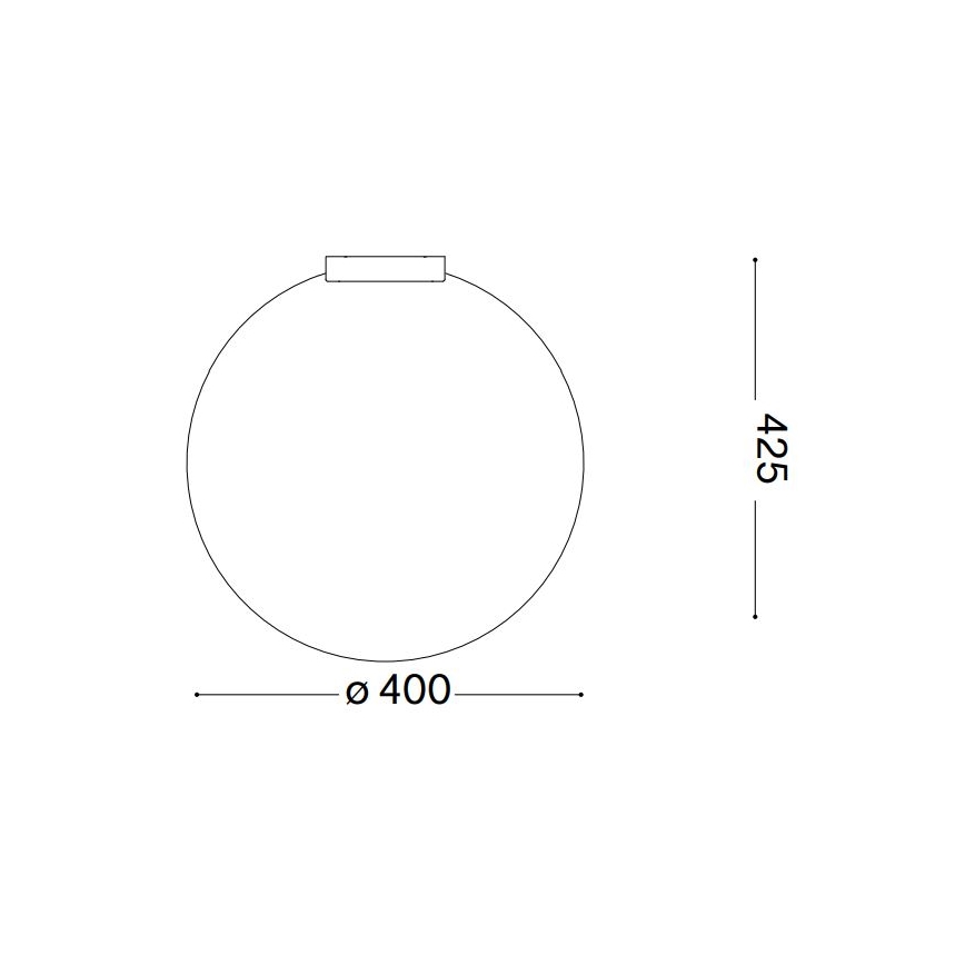 Ideal Lux - Lubinis šviestuvas CARTA 1xE27/25W/230V diametras 40 cm balta