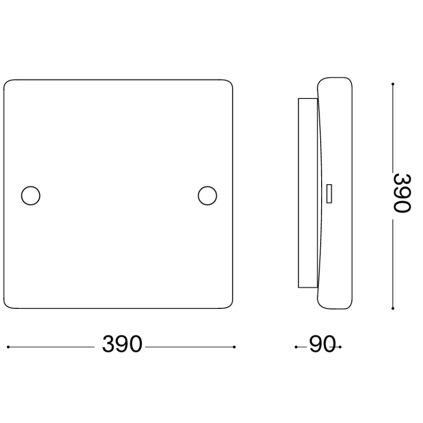 Ideal Lux - lubinis šviestuvas CELINE 3xE27/60W/230V 39x39 baltas