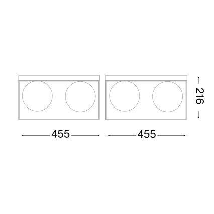Ideal Lux - Lubinis šviestuvas LINGOTTO 4xE14/40W/230V