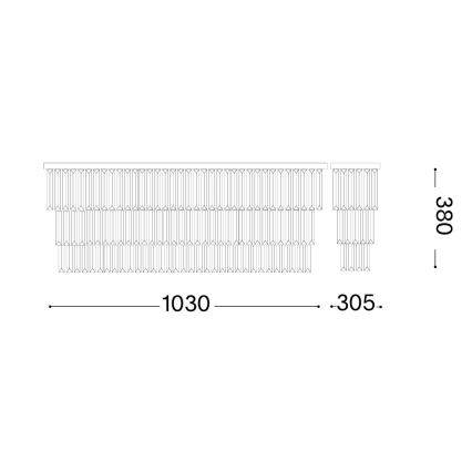Ideal Lux - Lubinis šviestuvas MARTINEZ 8xE14/40W/230V blizgus chromas