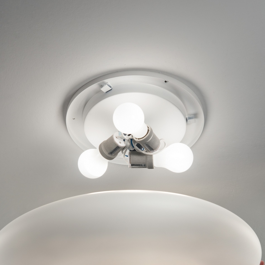 Ideal Lux - Lubinis šviestuvas SMARTIES 2xE27/42W/230V skers. 42,5 cm baltas