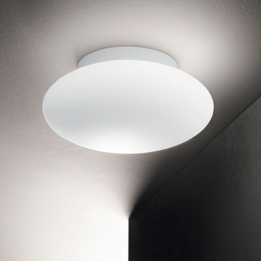 Ideal Lux - Lubinis vonios šviestuvas BUBBLE 1xE27/60W/230V diametras 33,5 cm IP44 balta