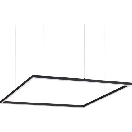Ideal Lux - LED liustra ant troselio ORACLE SLIM LED/53W/230V 3000K CRI 90 90x90 cm juoda