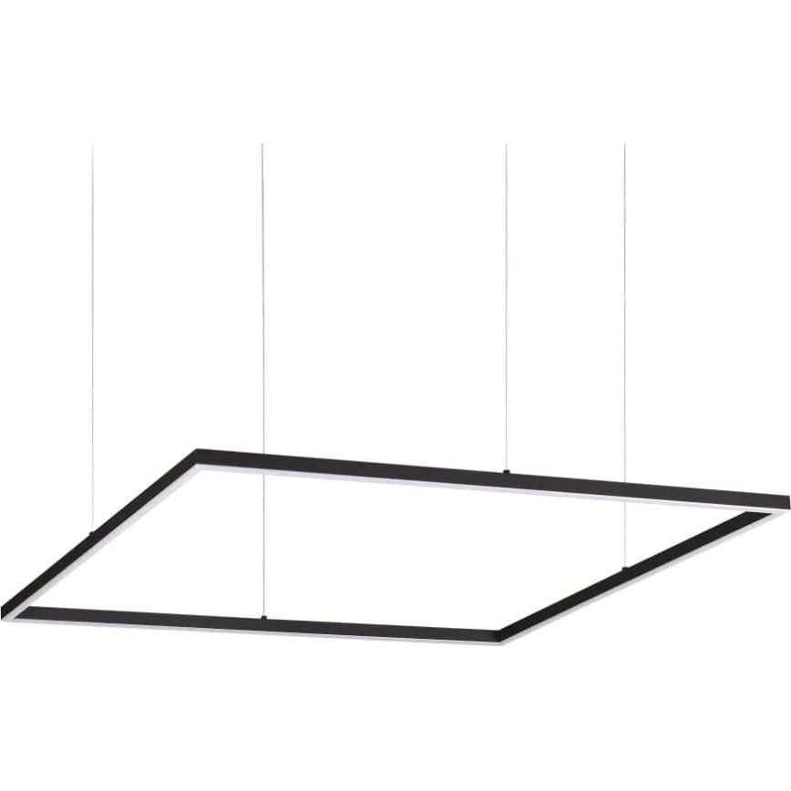 Ideal Lux - LED liustra ant troselio ORACLE SLIM LED/53W/230V 3000K CRI 90 90x90 cm juoda