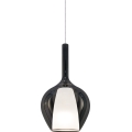 Ideal Lux - Pakabinama liustra ant laido KALIQUE 1xE27/42W/230V skersm. 18 cm dūminė juoda