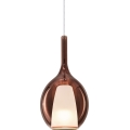 Ideal Lux - Pakabinama liustra ant laido KALIQUE 1xE27/42W/230V, skersmuo 18 cm, rūkyto vario spalvos