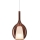 Ideal Lux - Pakabinama liustra ant laido KALIQUE 1xE27/42W/230V, skersmuo 18 cm, rūkyto vario spalvos