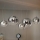 Ideal Lux - Pakabinama liustra ant laido NEMO PLUS 5xE27/42W/230V blizgus chromas/dūminė pilka