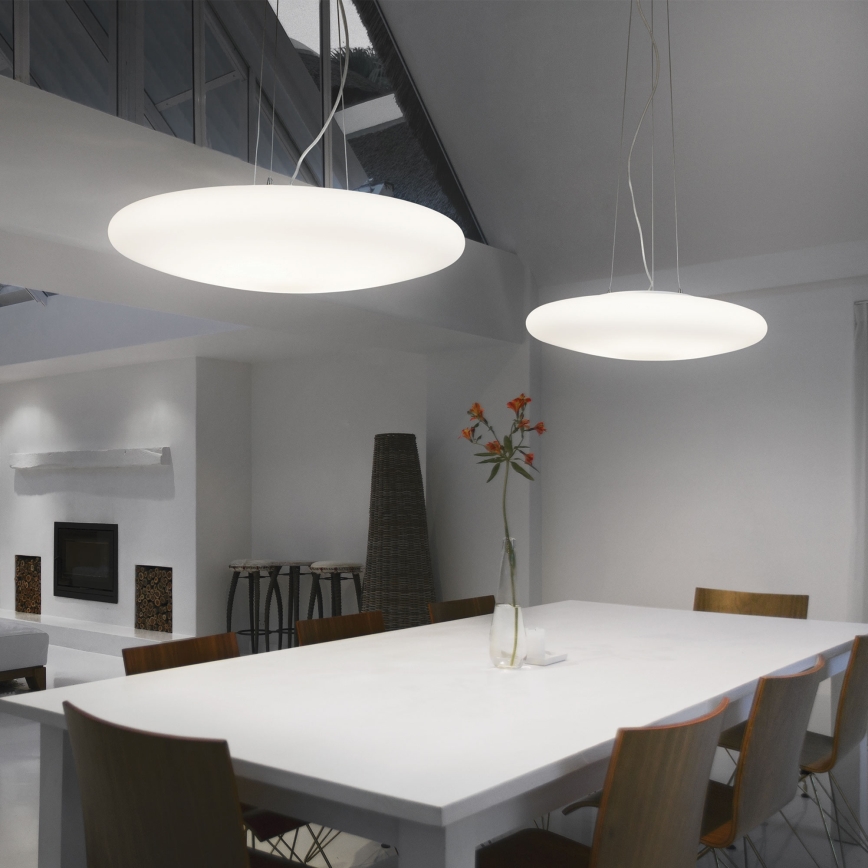 Ideal Lux - Pakabinama liustra ant laido SMARTIES 5xE27/42W/230V skersmuo 60 cm balta