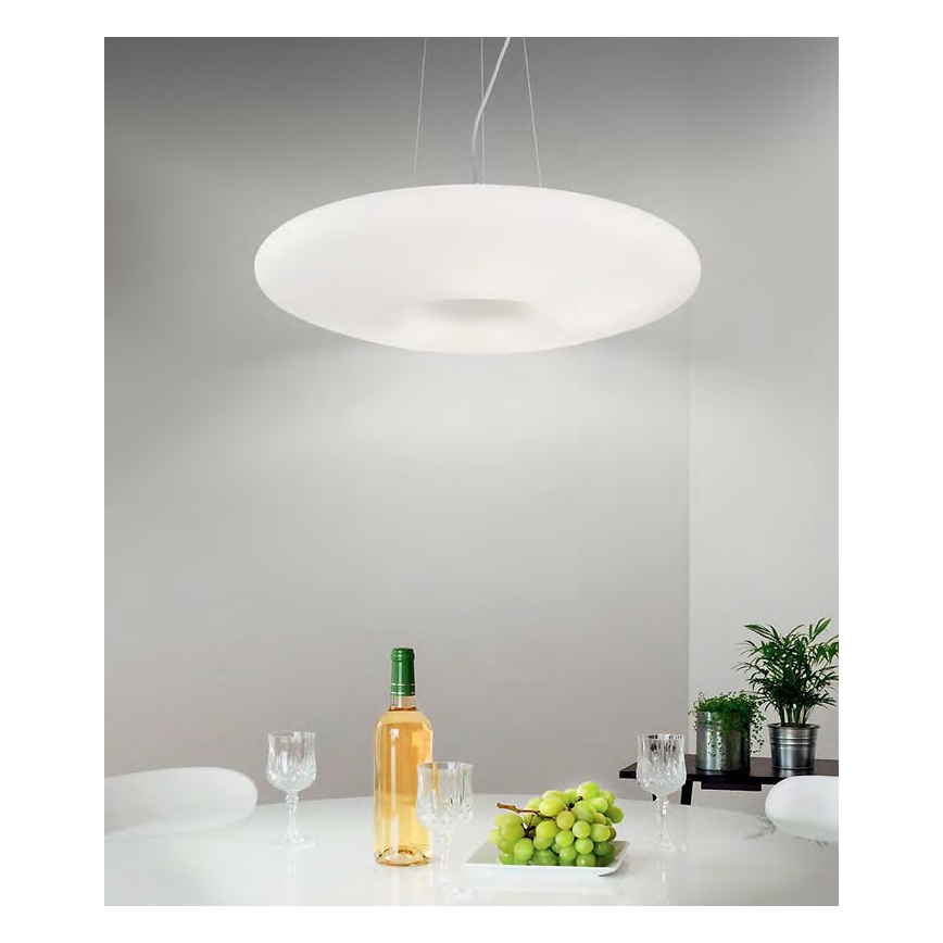 Ideal Lux - Pakabinama liustra GLORY ant troselio, 3xE27/60W/230V, skersmuo 50 cm, balta