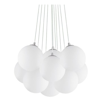 Ideal Lux - Pakabinama liustra su kabeliu MAPA 11xE14/40W/230V skersmuo 58 cm balta