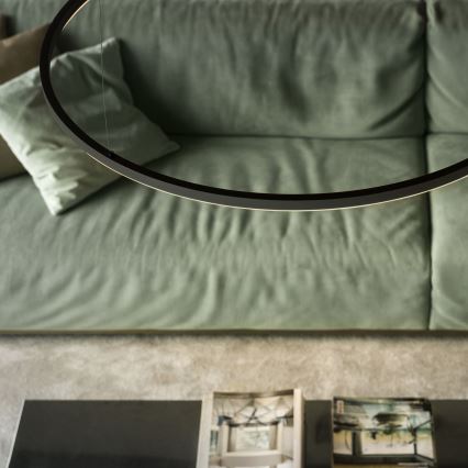 Ideal Lux - LED pakabinamas šviestuvas ant laido ORACLE SLIM LED/53W/230V 2700K CRI 90 skersmuo 90 cm juodas