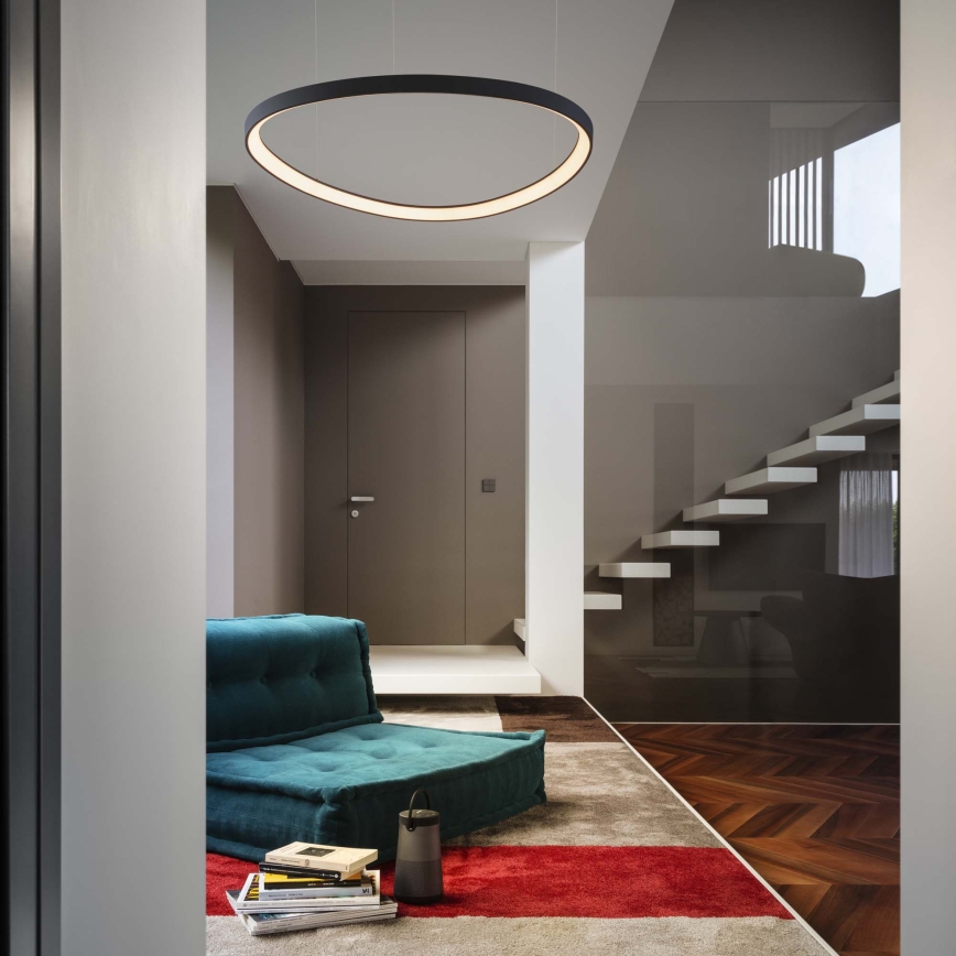 Ideal Lux - LED liustra ant laido GEMINI LED/36W/230V 4000K skersm. 42,5 cm CRI 90 juoda