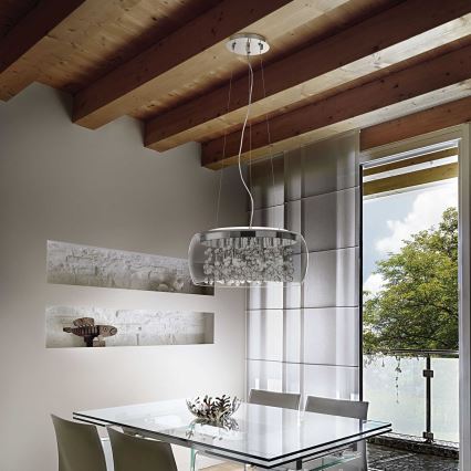 Ideal Lux - Pakabinamas sietynas AUDI 5xG9/40W/230V dūminis