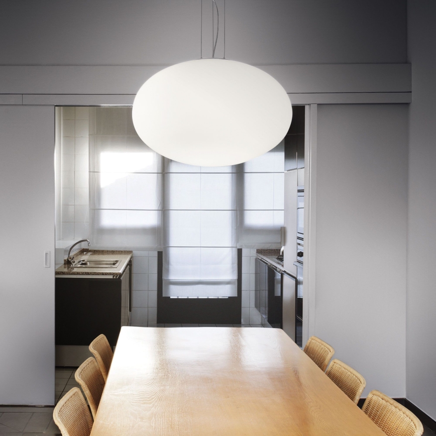 Ideal Lux - Pakabinamas sietynas CANDY 1xE27/42W/230V diametras 50 cm balta