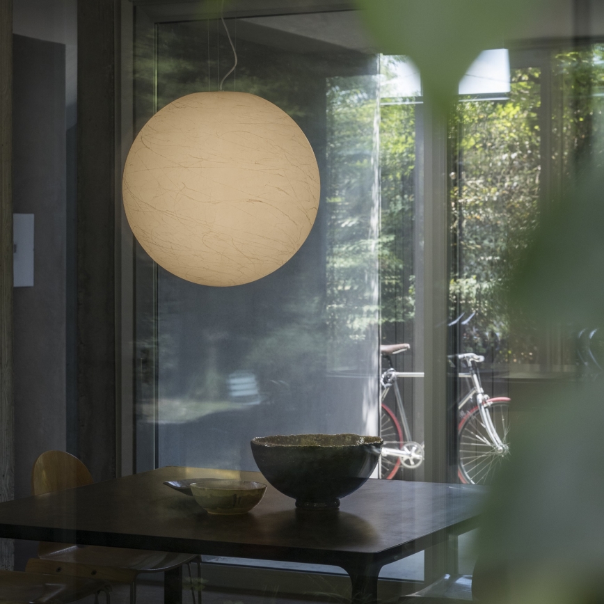 Ideal Lux - Pakabinamas sietynas CARTA 1xE27/25W/230V diametras 30 cm balta