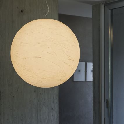 Ideal Lux - Pakabinamas sietynas CARTA 1xE27/25W/230V diametras 30 cm balta
