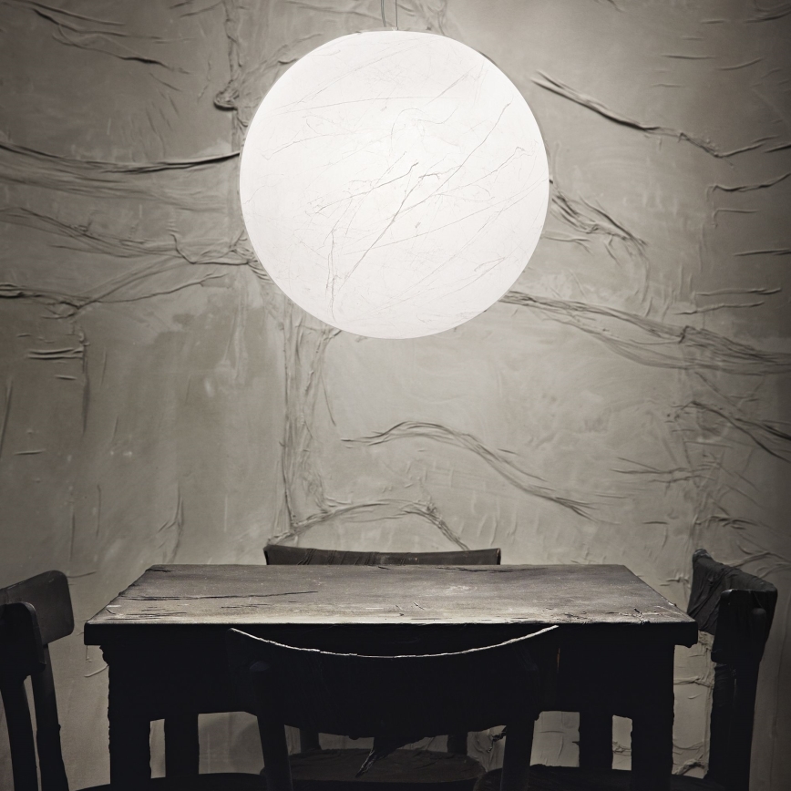 Ideal Lux - Pakabinamas sietynas CARTA 1xE27/25W/230V diametras 40 cm balta