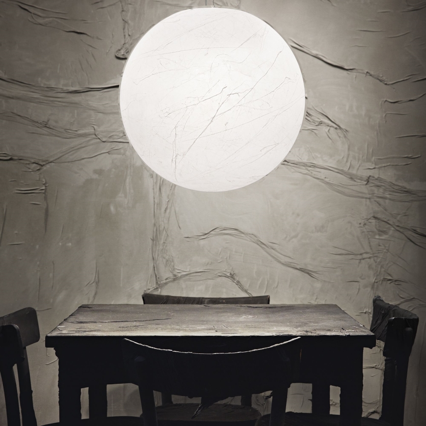 Ideal Lux - Pakabinamas sietynas CARTA 1xE27/25W/230V diametras 50 cm balta