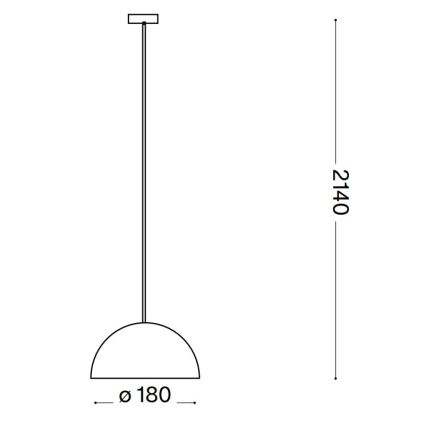 Ideal Lux - Pakabinamas sietynas FOLK 1xE27/60W/230V diametras 18 cm ruda