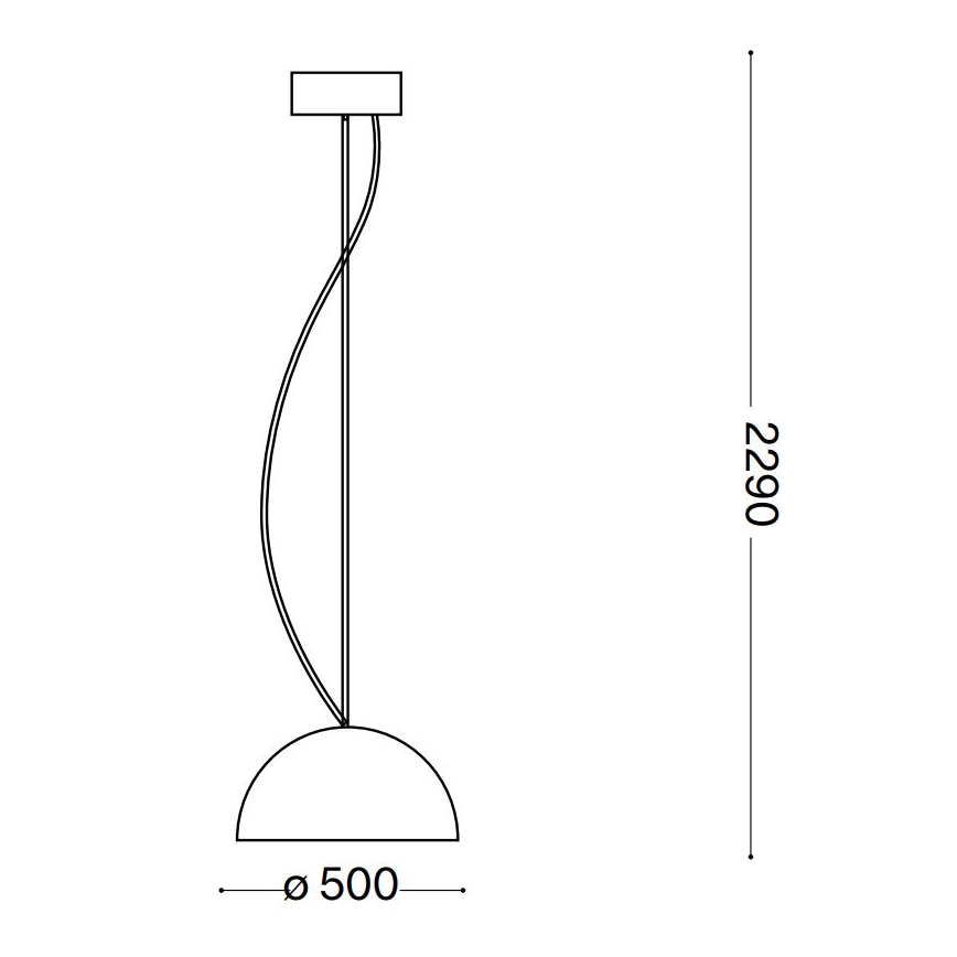Ideal Lux - Pakabinamas sietynas FOLK 1xE27/60W/230V diametras 50 cm ruda