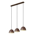 Ideal Lux - Pakabinamas sietynas FOLK 3xE27/60W/230V ruda