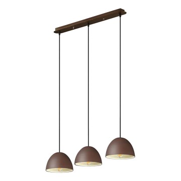 Ideal Lux - Pakabinamas sietynas FOLK 3xE27/60W/230V ruda