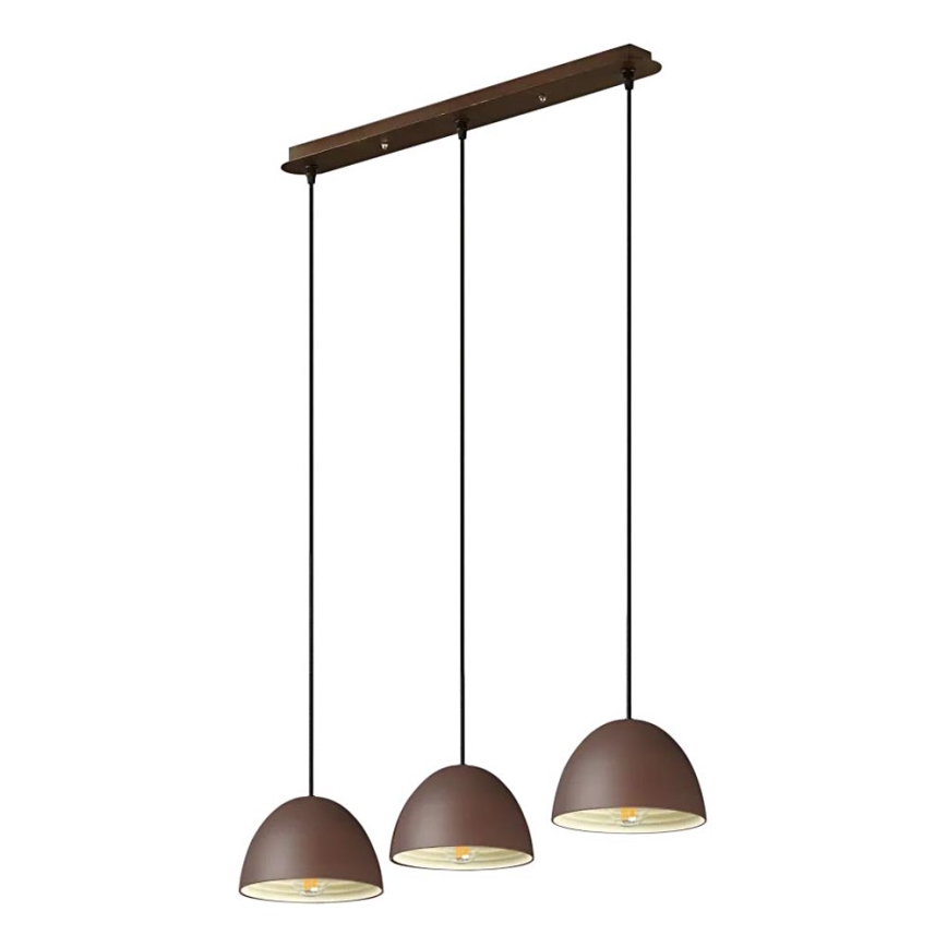 Ideal Lux - Pakabinamas sietynas FOLK 3xE27/60W/230V ruda