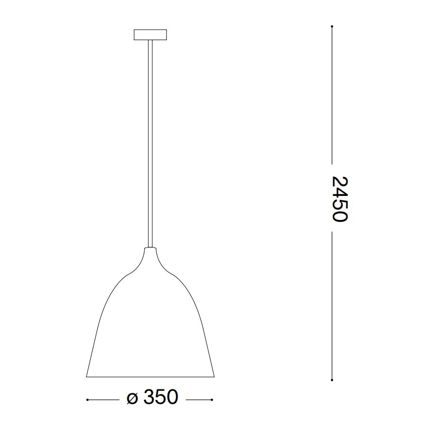 Ideal Lux - Pakabinamas sietynas HAUNT 1xE27/60W/230V diametras 35 cm smėlio spalva